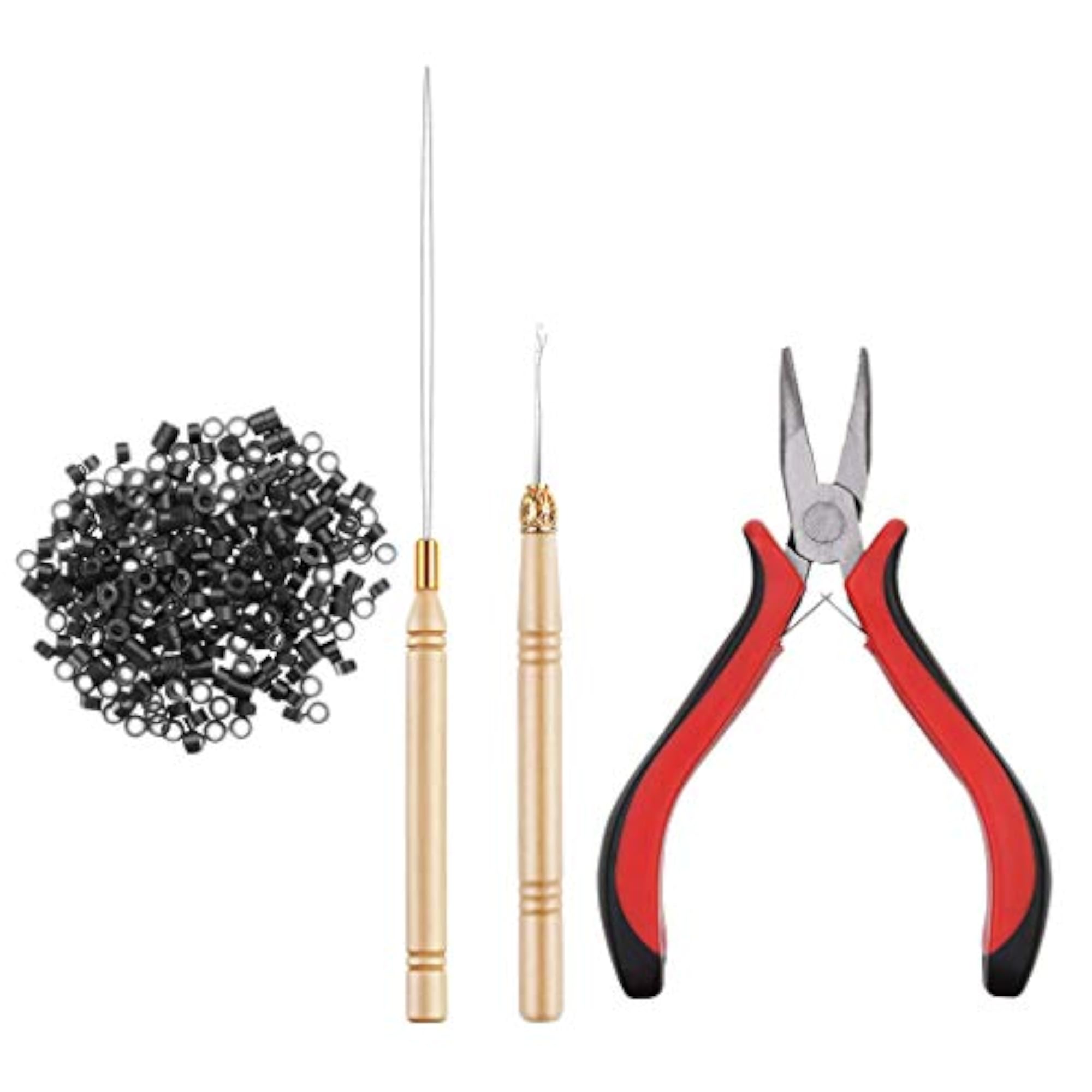 Milaan 500x Micro Link Rings Beads Plier Hook Tools
